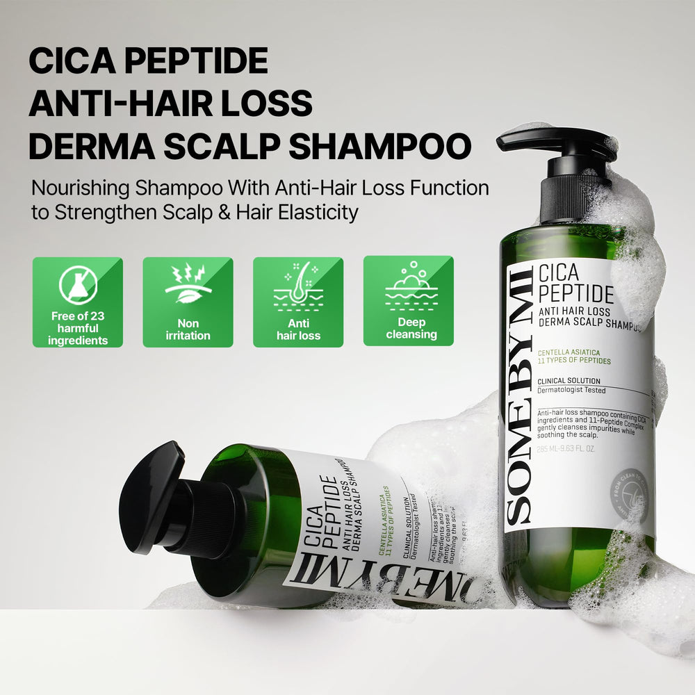 Some By Mi cica peptide tonic foam texture suggesting gentle cleansing.