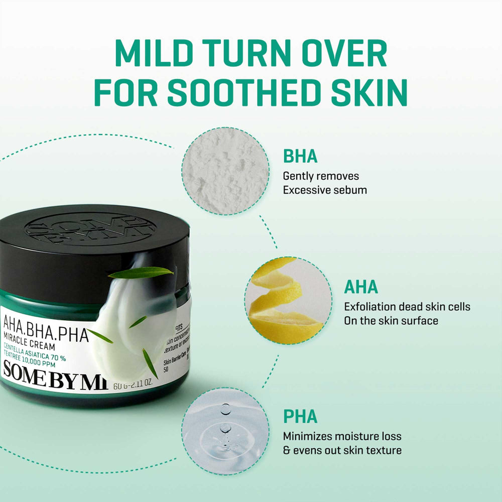 SOME BY MI cream texture on hand demonstrates smooth application and lightweight finish.