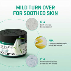 SOME BY MI cream texture on hand demonstrates smooth application and lightweight finish.