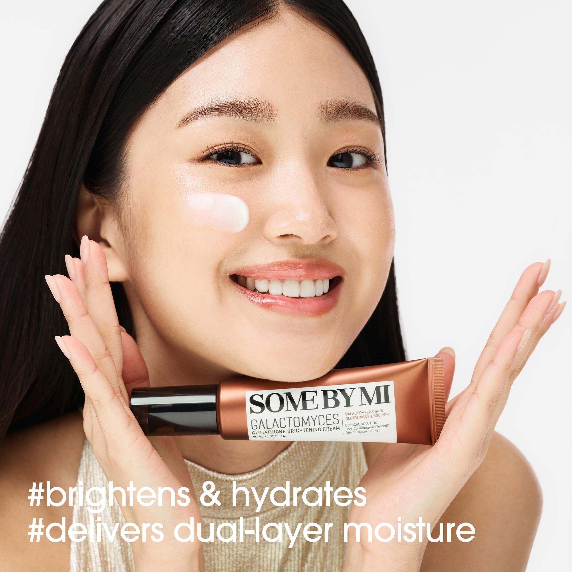 Detail view of glutathione in SOME BY MI Galactomyces Glutathione Brightening Cream.