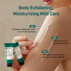 SOME BY MI Miracle Calming Body Lotion tube packaging emphasizes mess-free daily routine.