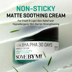 SOME BY MI Miracle Cream jar closeup highlights rich texture for all-skin-type care.