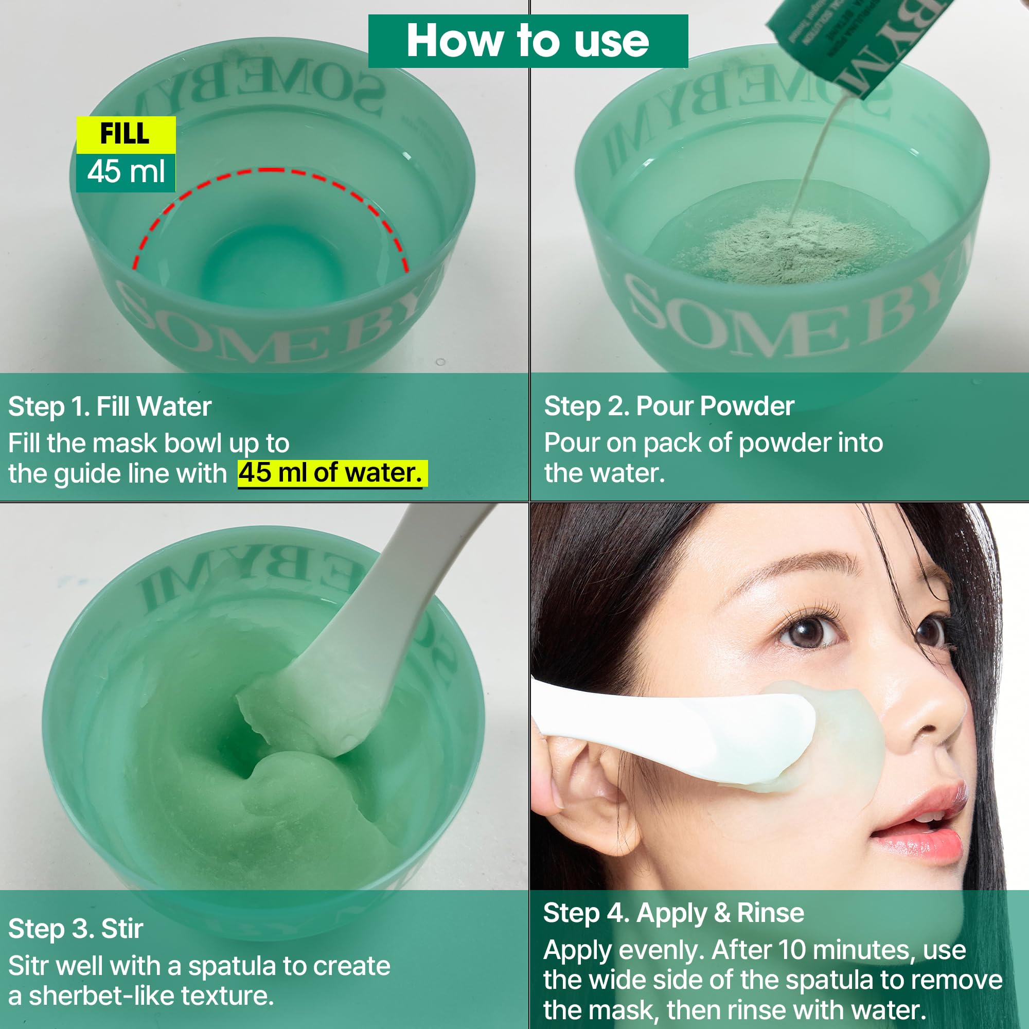 SOME BY MI PDRN Spirulina Sherbet Mask vegan-certified formula for sensitive skin