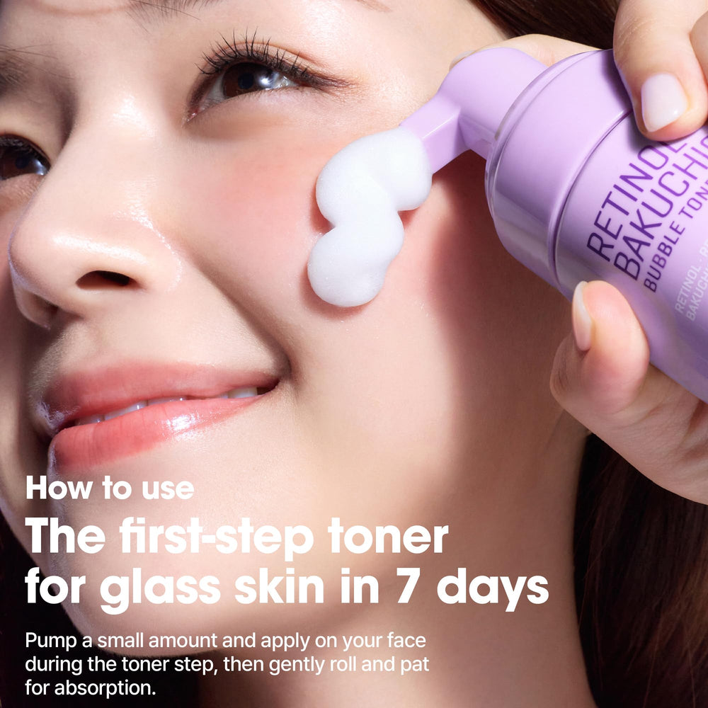 SOME BY MI Retinol Bakuchiol Bubble Toner bottle with hyaluronic acid hint
