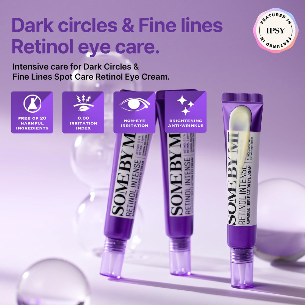Applying SOME BY MI Retinol Eye Cream under the eye gently