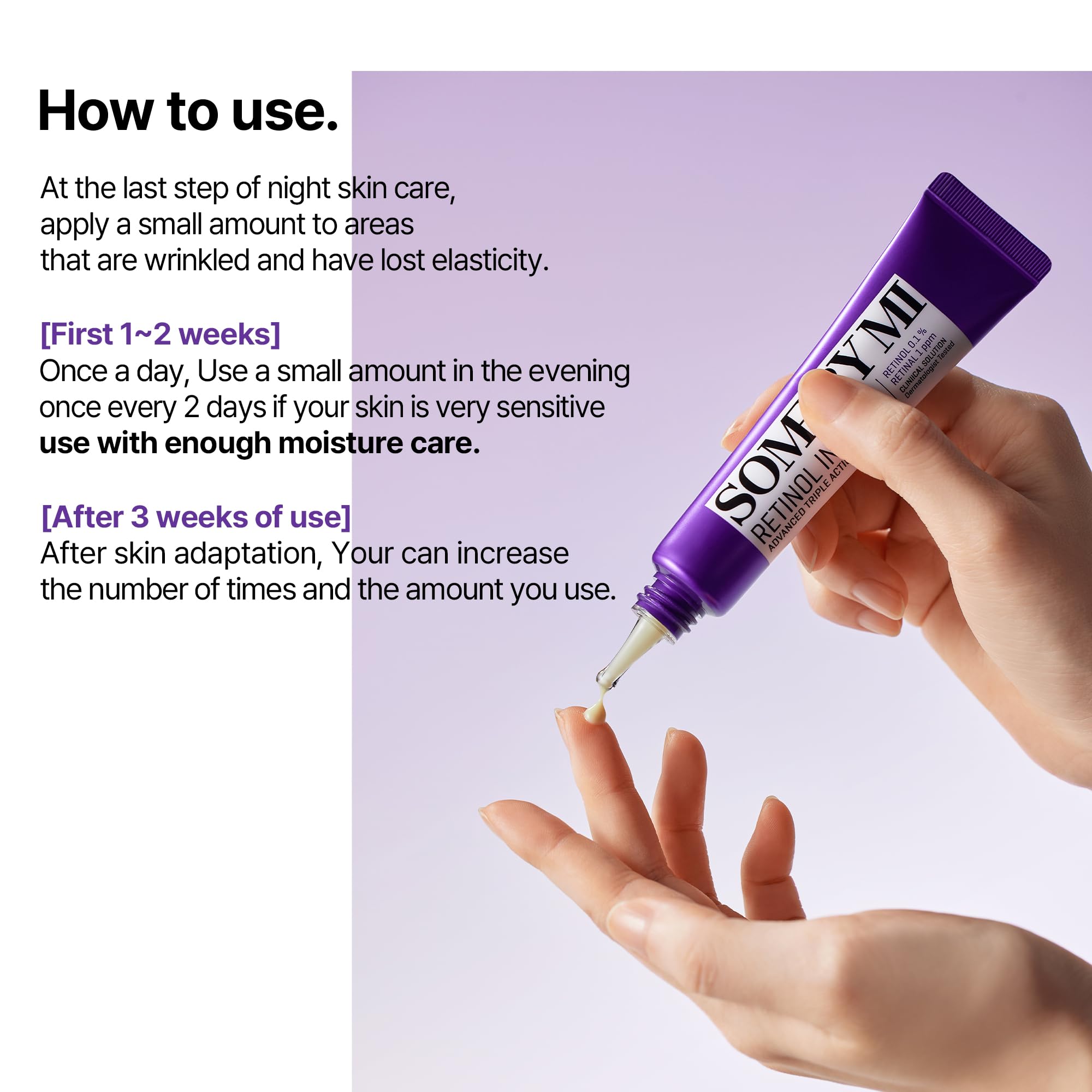 SOME BY MI Retinol Eye Cream under-eye area with smoother look