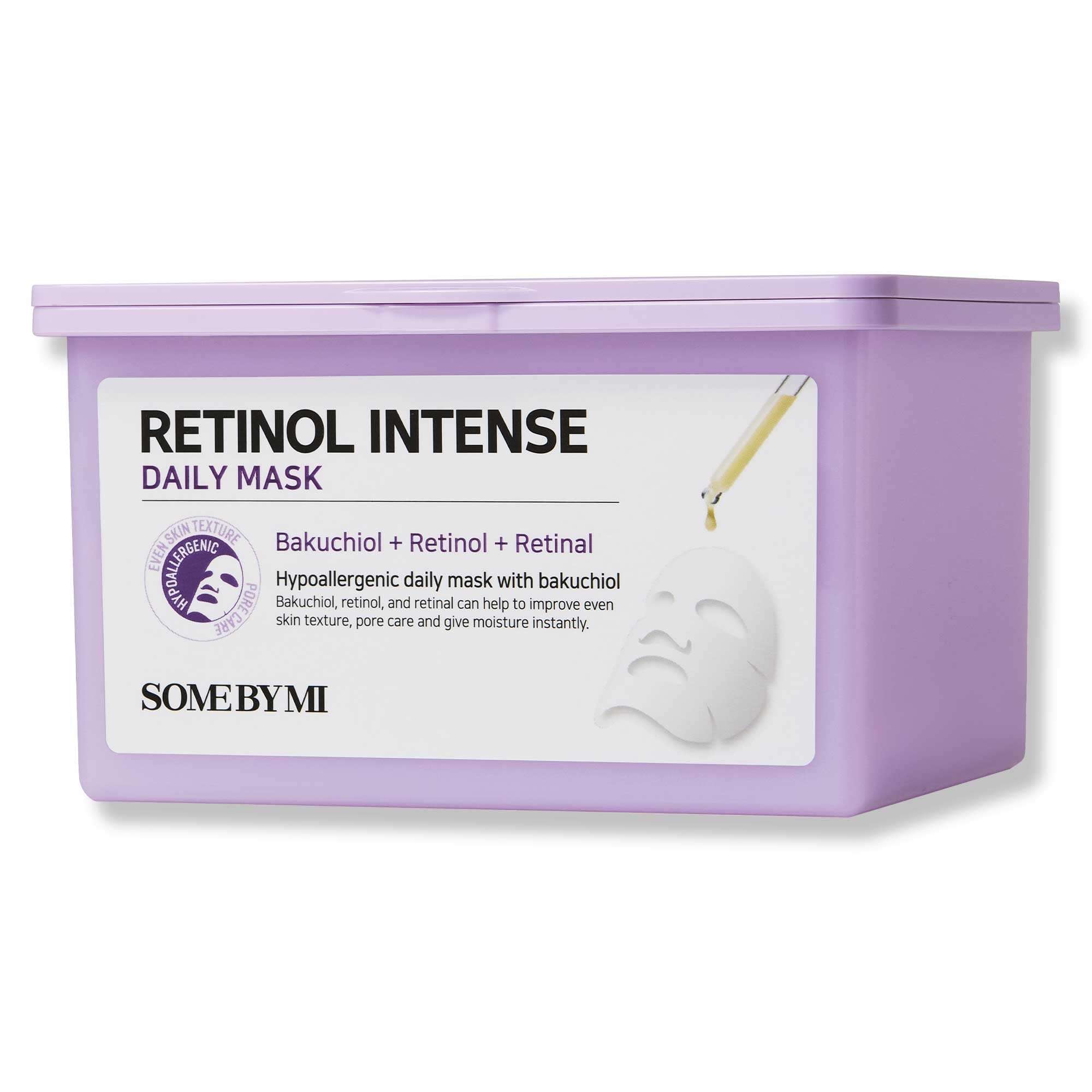 SOME BY MI Retinol Intense Daily Mask pack front view for smoother skin texture.