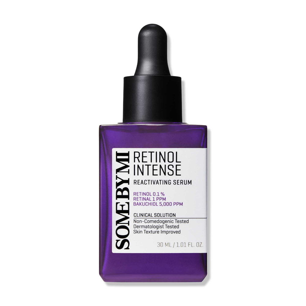 SOME BY MI Retinol Serum bottle close-up for smoother skin texture.