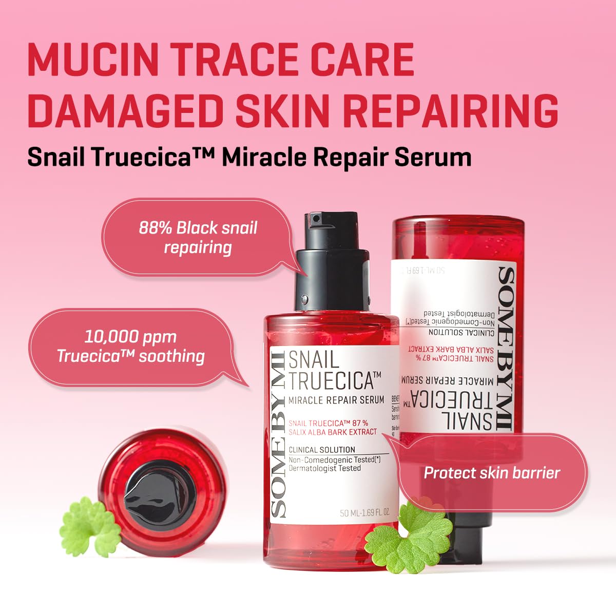 SOME BY MI Snail Trucica Serum dropper delivering precise daily dosage