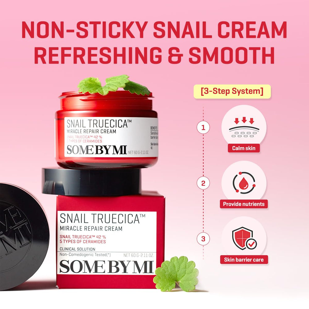SOME BY MI Snail Truecica Cream part of a daily routine for lasting hydration.