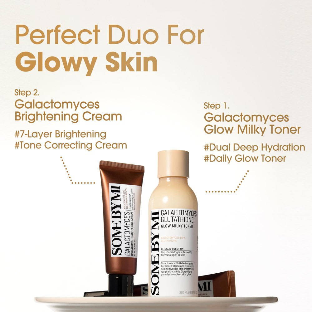 Some By Mi toner on skin, demonstrating glow and smooth texture.