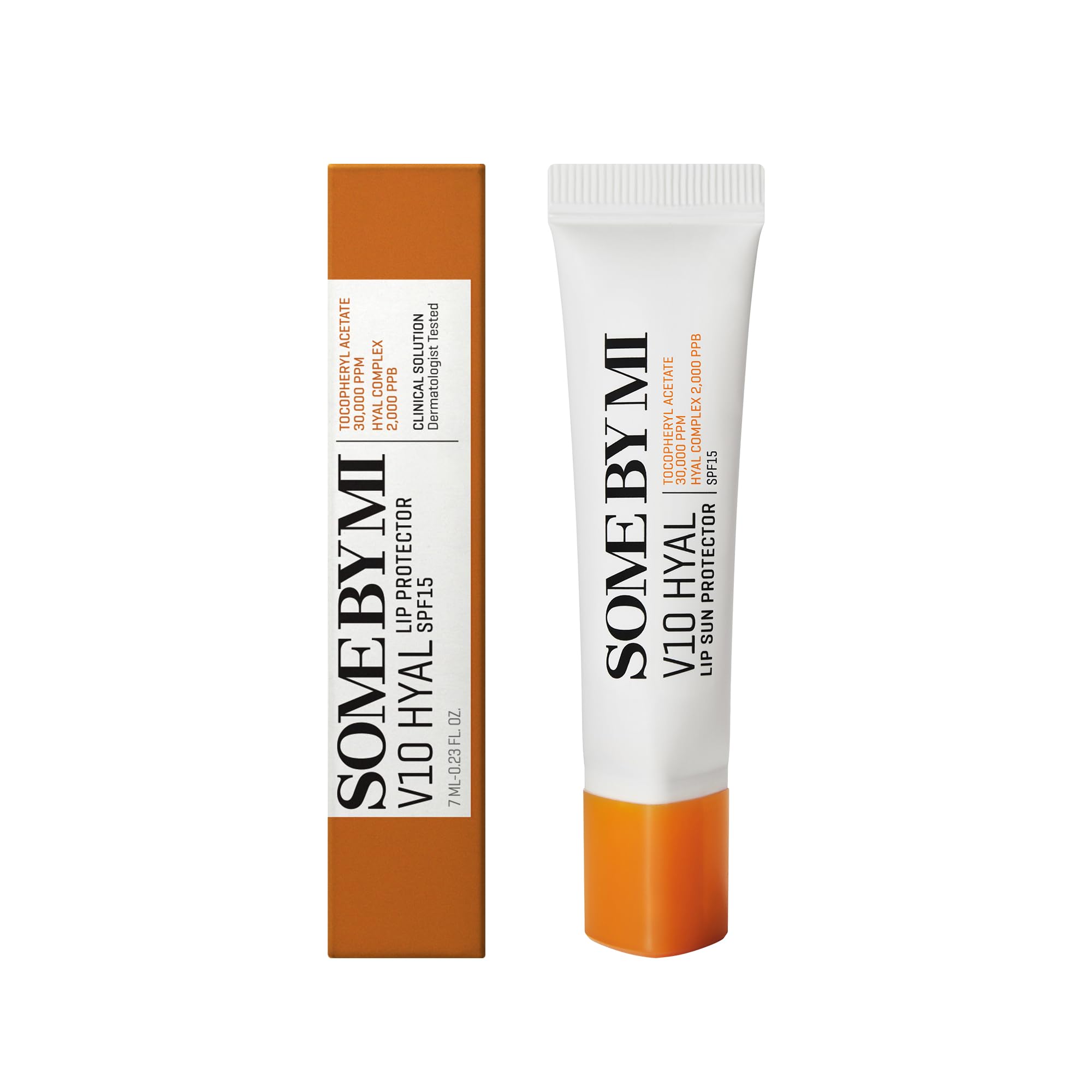 Compact packaging of Some By Mi V10 Hyal Lip Sun Protector Clear