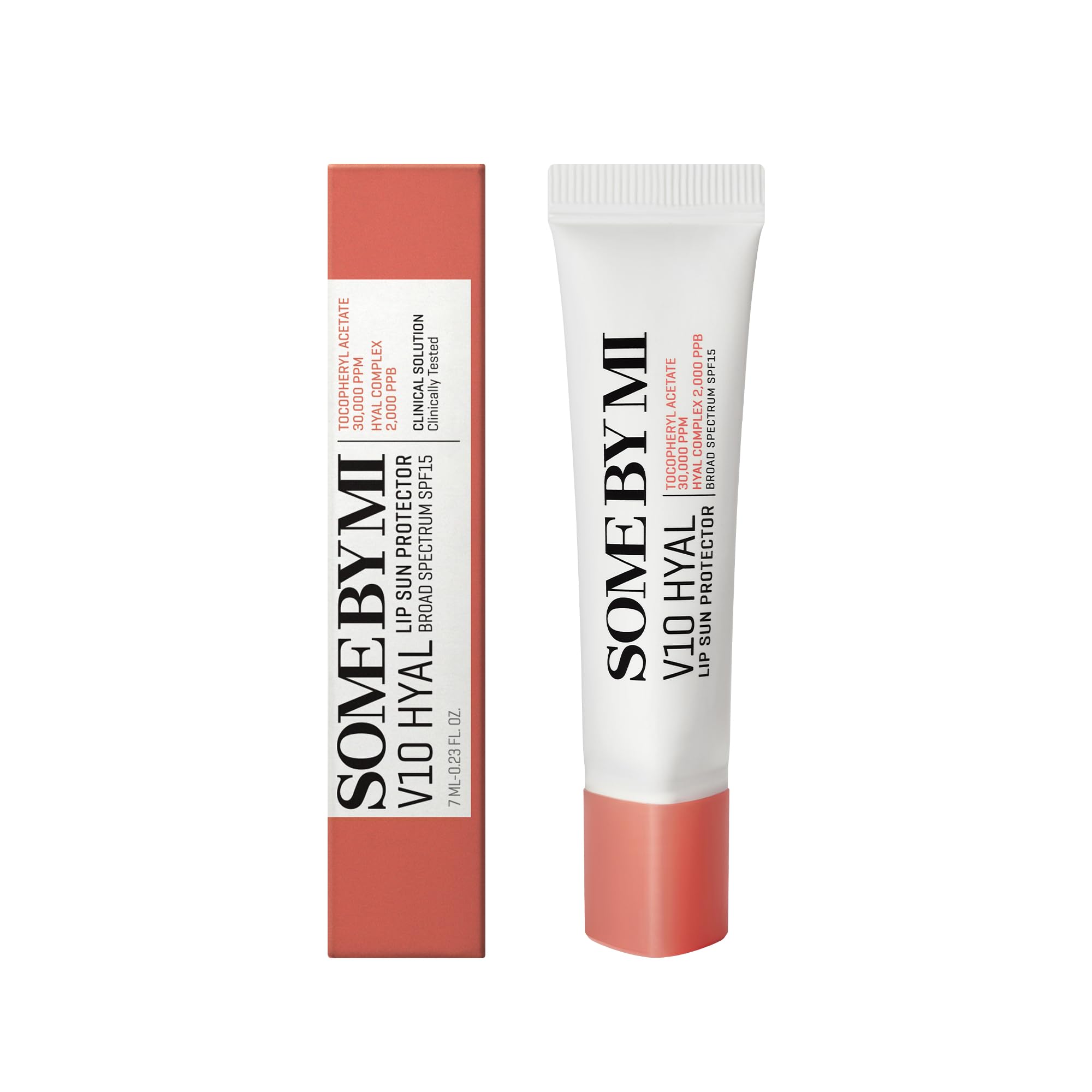 SOME BY MI V10 Hyal Lip Sun Protector Rosy tinted gloss finish.