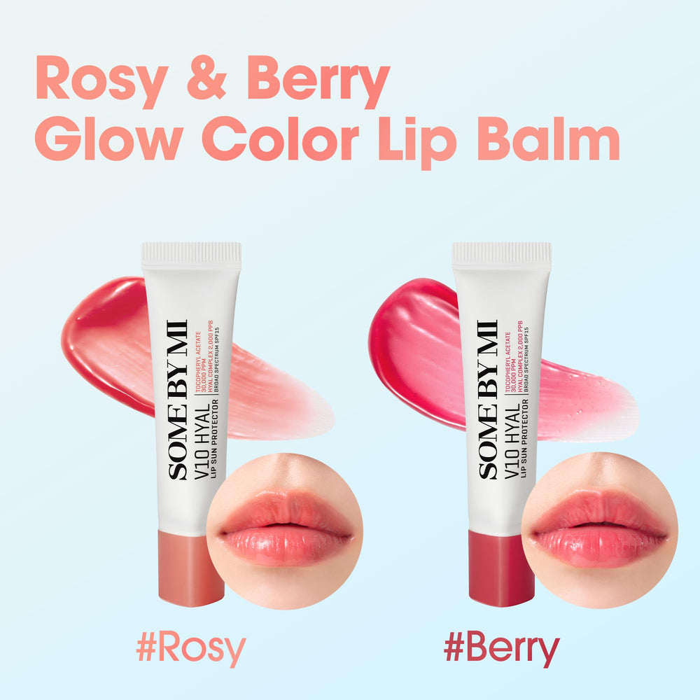 SOME BY MI V10 Hyal Lip Sun Protector Rosy compact tube design.