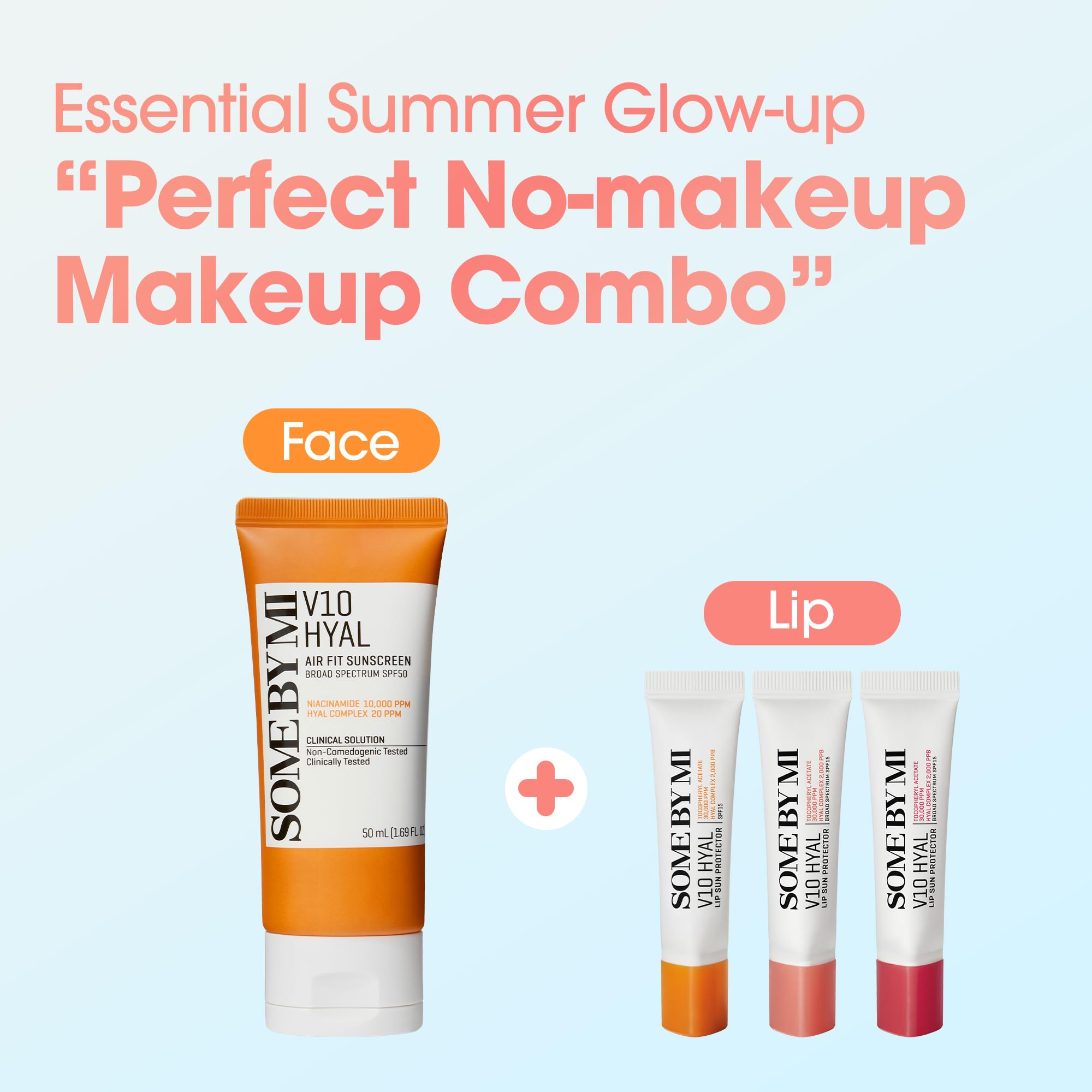 SOME BY MI V10 Hyal Lip Sun Protector Rosy vitamin E emphasis.