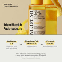 SOME BY MI Yuja Niacin Toner texture close-up shows light, watery consistency.