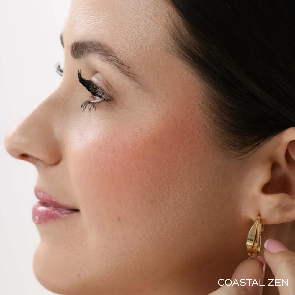 SONELA Blissful Moment Dewy Liquid Blush Coastal Zen natural finish on skin