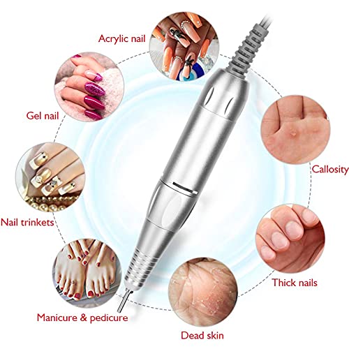Sonew compact design of nail drill handle for travel use