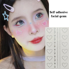 Songjie moon sticker creates radiant highlights on cheeks or brow