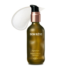 SONREVE Signature Balance Serum bottle illustrating the hydrating formula