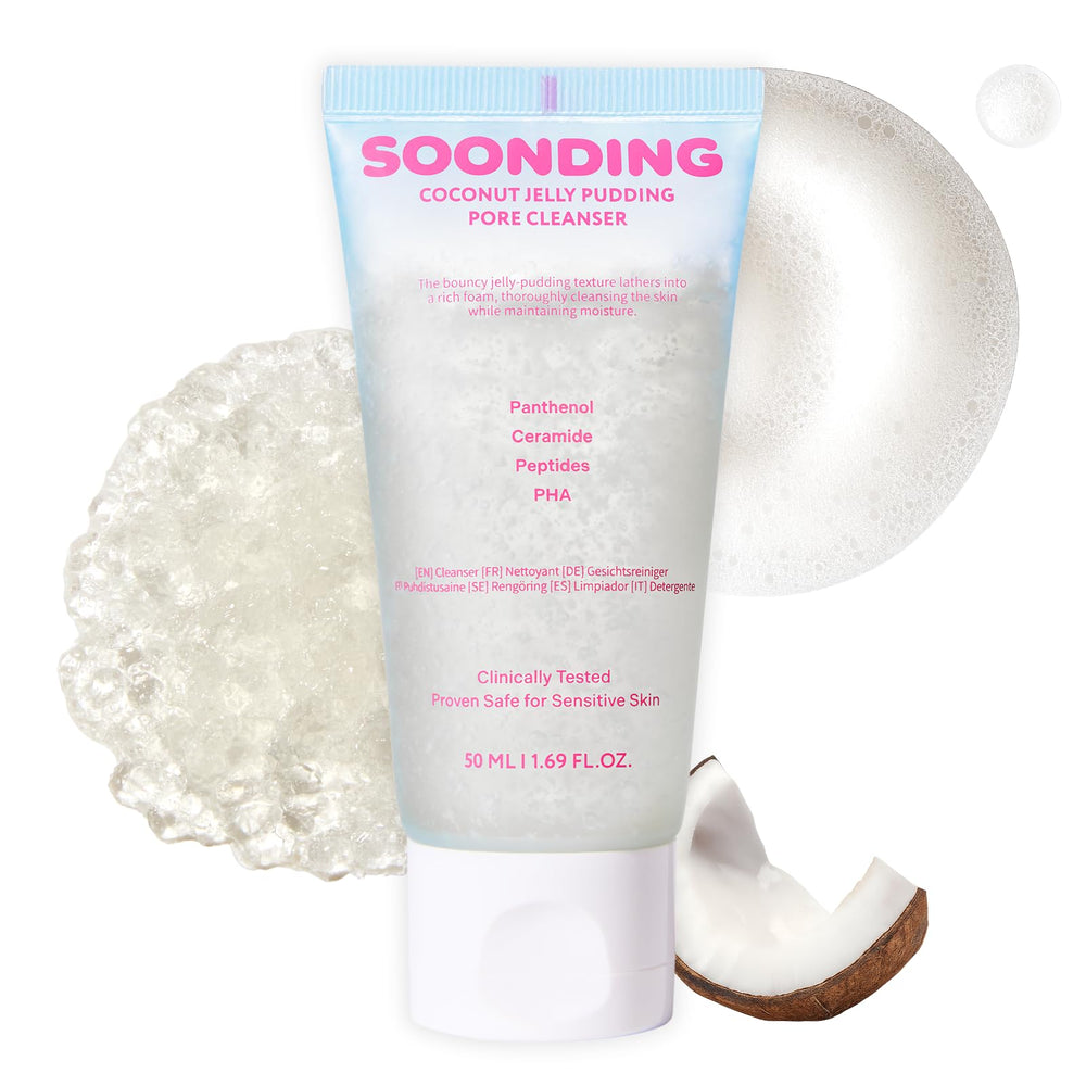 Soonding Coconut Jelly Pudding Cleanser bottle front for premium skincare
