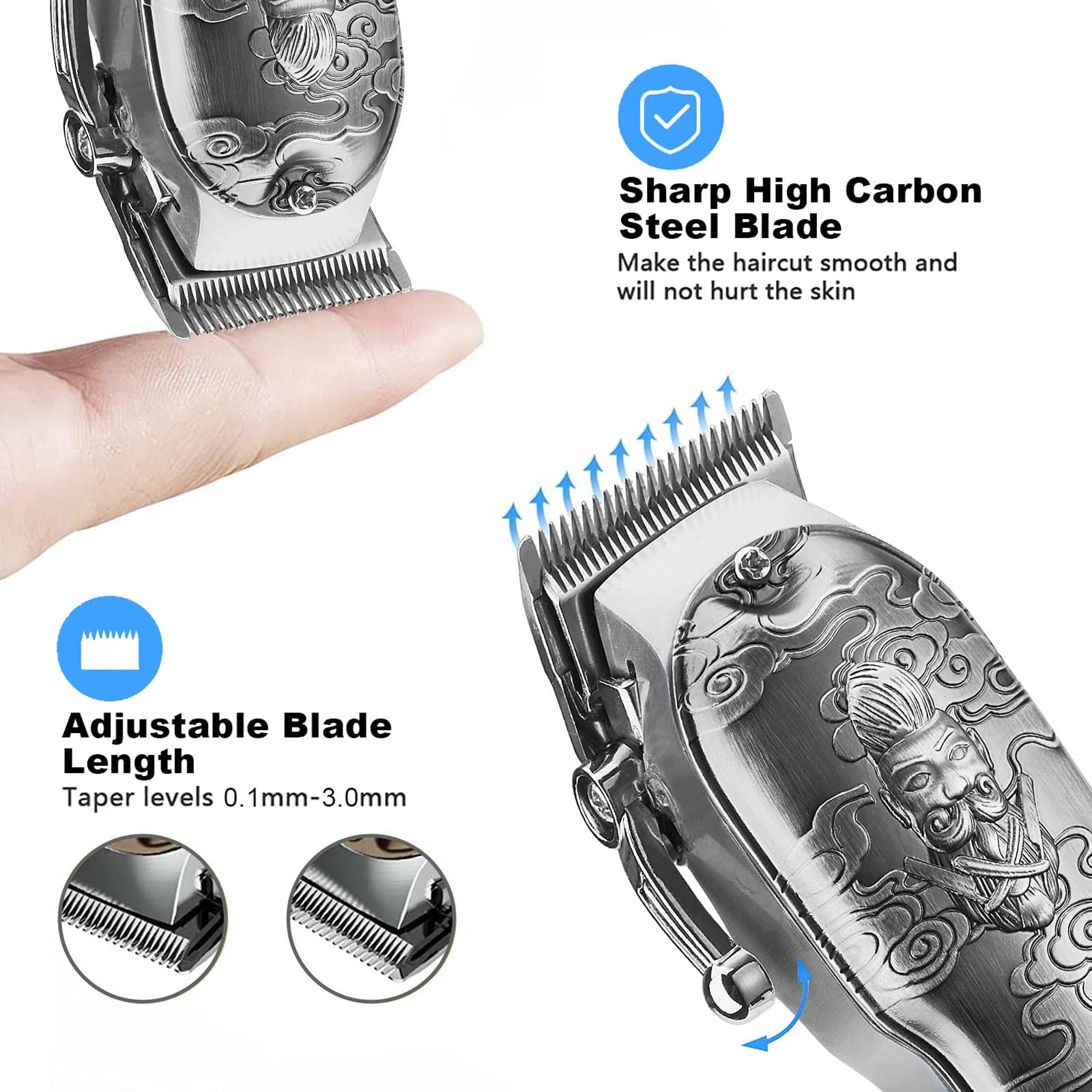 Soonsell cordless operation and charging indicator for flexible grooming sessions