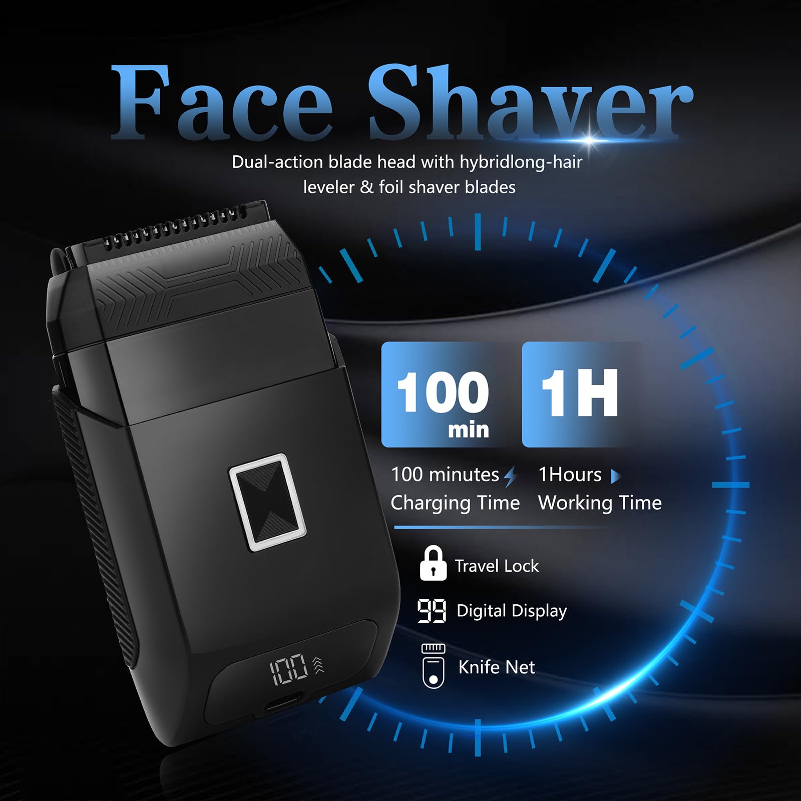 Soonsell Manscape nose and ear trimmer for quick, precise trimming