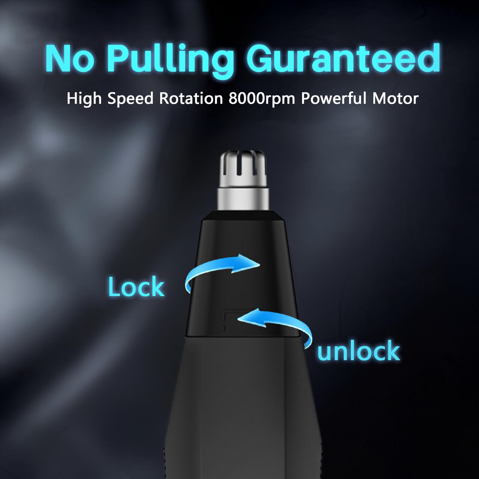 Soonsell quiet operation nose trimmer, discreet grooming at home or while traveling.