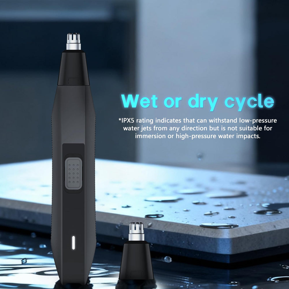 Soonsell wet/dry use nose trimmer, convenient in bathroom or on the go.