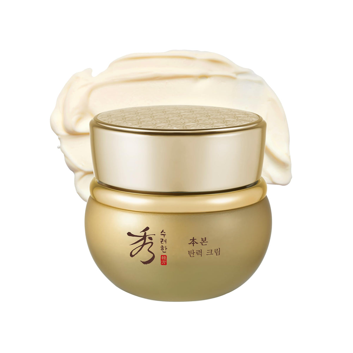 Sooryehan Bon Firming Cream bottle showing the ginseng formula for firmer-looking skin.