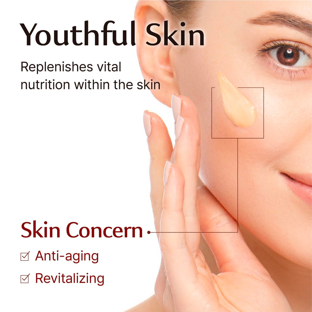 Sooryehan Hyobidam application close-up demonstrates smooth cream application