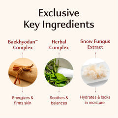 Sooryehan Hyobidam Baekhyodan ingredients illustration emphasizes hydrating formula
