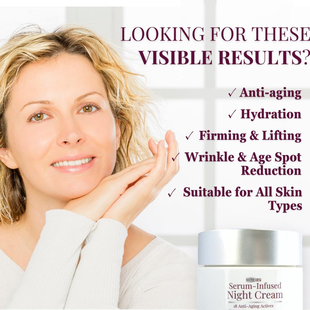 SootheAnew Matrixyl 3000 bottle highlights peptide support for aging skin