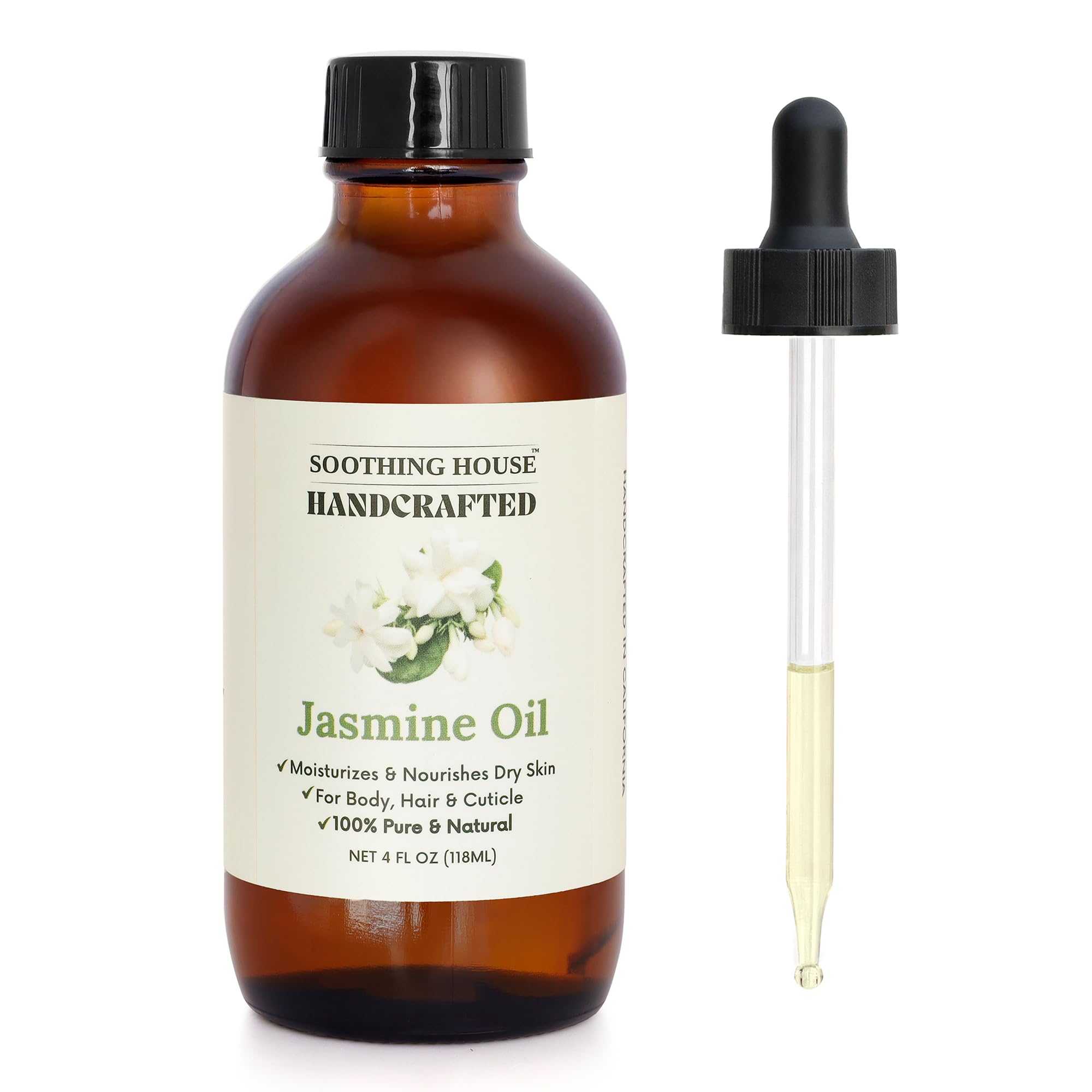 Soothing House Jasmine Body Oil bottle showing lightweight hydration