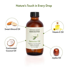 Soothing House Jasmine Oil applied to skin for fast absorption