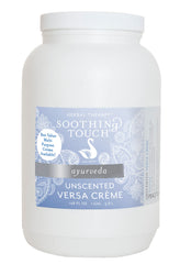 Soothing Touch Versa Creme Unscented 5 Gallon for full-body massage and moisturized skin