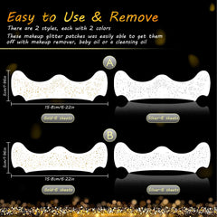 SOOVSY glitter freckles type B gold sheets add subtle shimmer all day