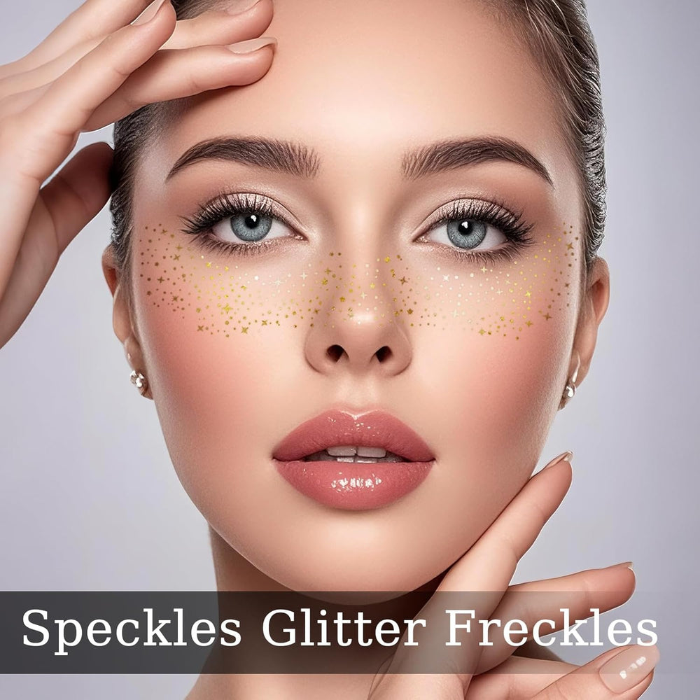 SOOVSY glitter freckles type B silver sheets add cool sparkle all day