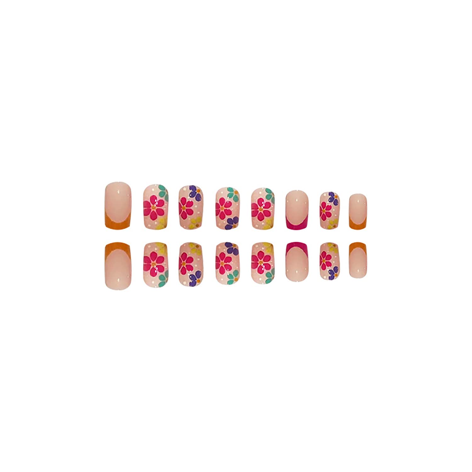 SOOZEE full-cover press-on nails with glossy finish for salon-like shine.
