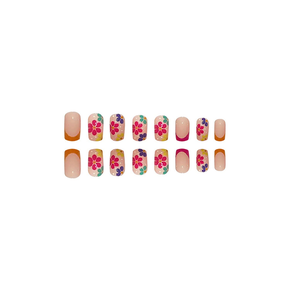 SOOZEE full-cover press-on nails with glossy finish for salon-like shine.
