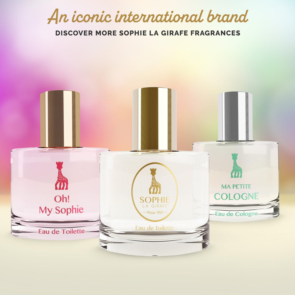 Sophie la girafe heart and base notes feature floral hints and vanilla.