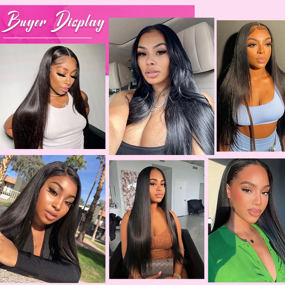 SOPSFR 13x6 HD lace front wig model with packaging and styling options