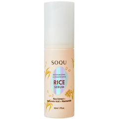 SOQU Moisturizing Facial Rice Serum bottle shows easy daily hydration