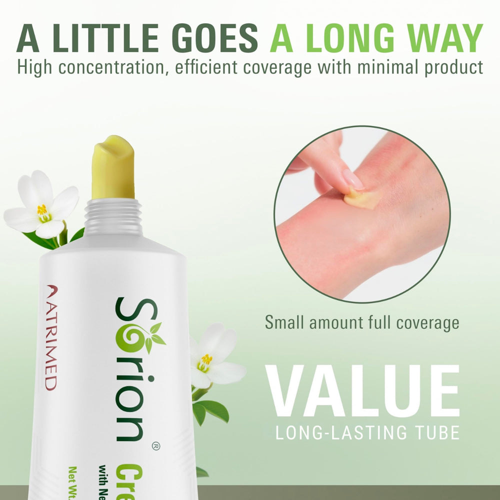 Sorion Cream face application for daily moisture and softness.