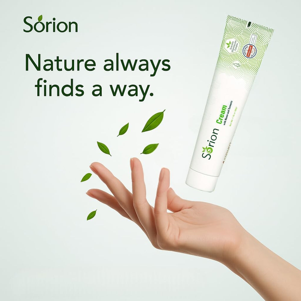 Sorion Cream packaging on shelf communicates quality and care.