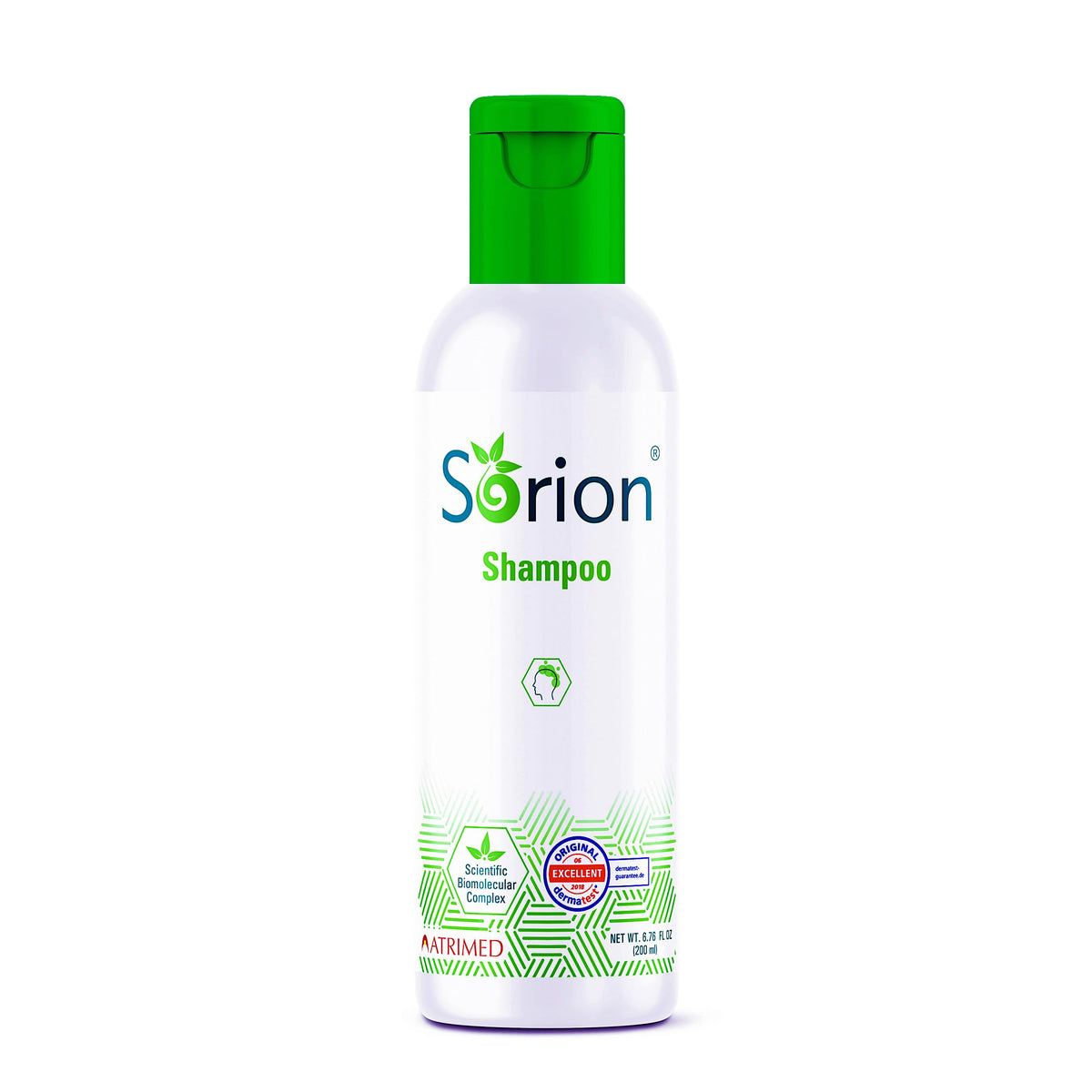 Sorion Shampoo for Collagen Boost bottle pour promotes gentle scalp nourishment.