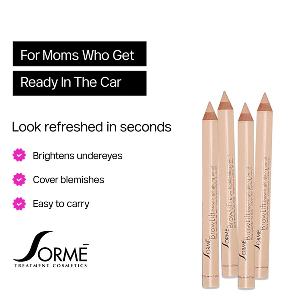 SORMÉ Pro Eye Brightener Pencil smear-proof formula stays put through wear.