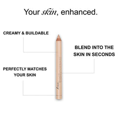 SORMÉ Pro Eye Brightener Pencil swatch demonstrates versatile shade for brows and inner corner highlight.