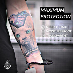 Sorry Mom coverage for large areas keeps healing protected across bigger tattoos.