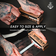 Sorry Mom easy-cut tattoo film with packaging design for quick application.